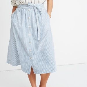 TIE PALISADE MIDI SKIRT